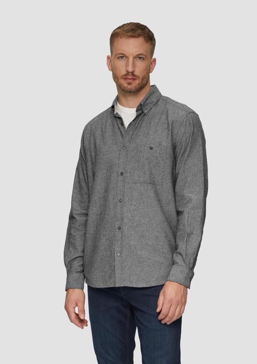 Image du produit S.Oliver Hemd Regular Fit: Strukturiertes Hemd mit Button-Down-Kragen (S)