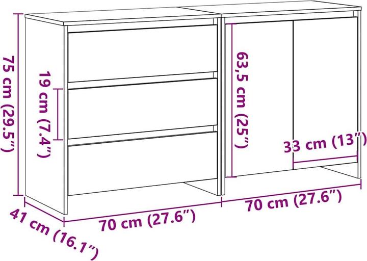 Image du produit vidaXL Kleiderschrank (41 x 41 x 75 cm)