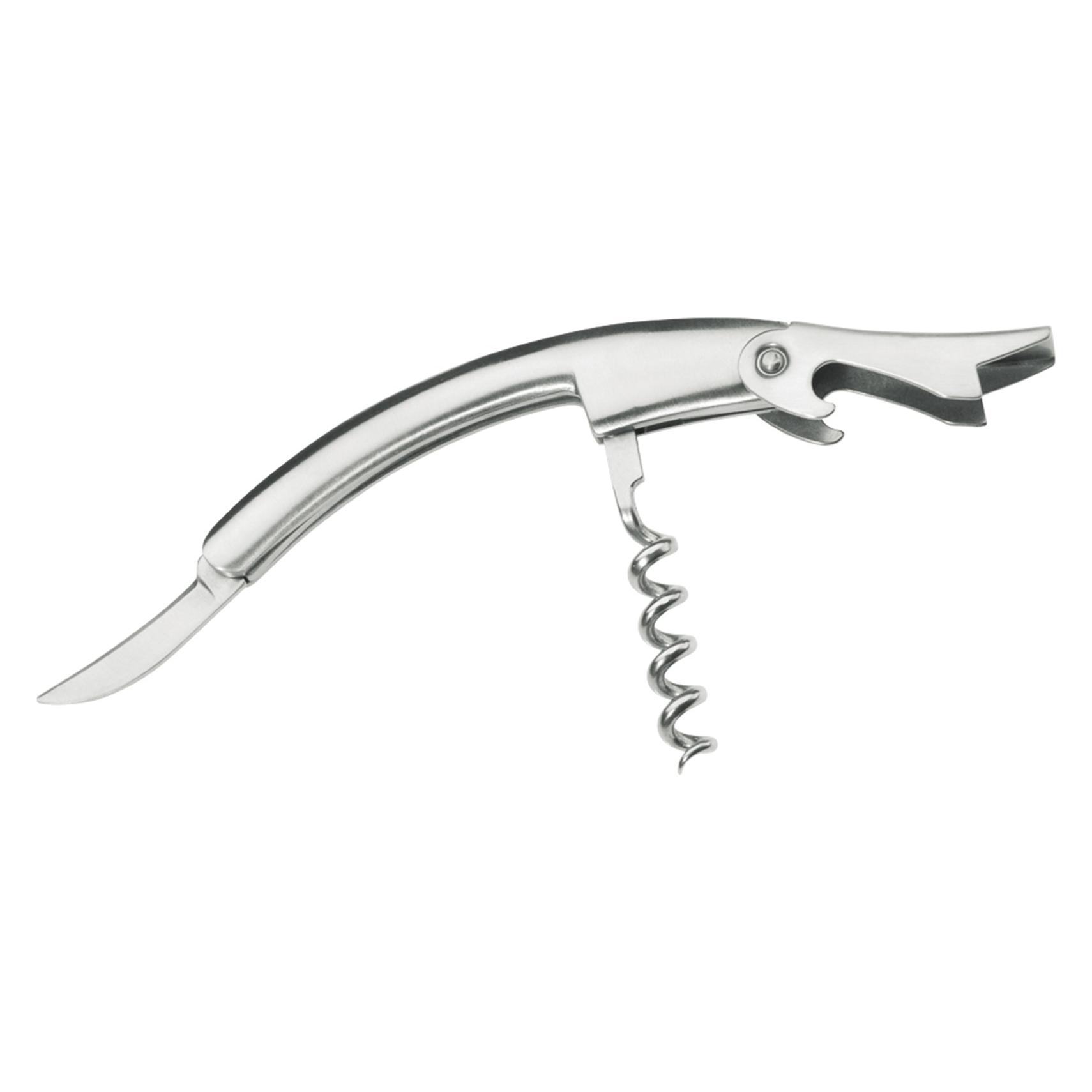 Westmark Oberbestek Gebogen, Roestvrij Staal, 11x1, 5x4 Cm, Flesopener, Zilver