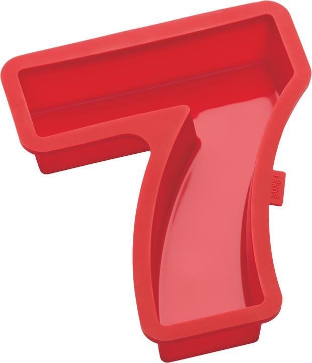 Produktbild Lékué Zahlen Backformen Nummer 7, rot (27 cm)