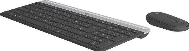 Image du produit Logitech Clavier et souris sans fil MK470, Graphite Sp., US (ING. Int., Sans fil)