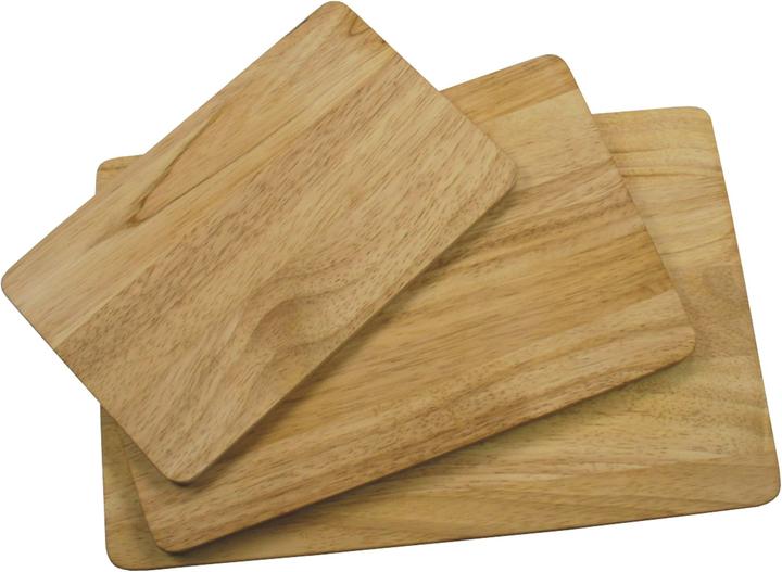 Actual product image Continenta rubber tree oiled cutting board, 34x22x1,5 cm