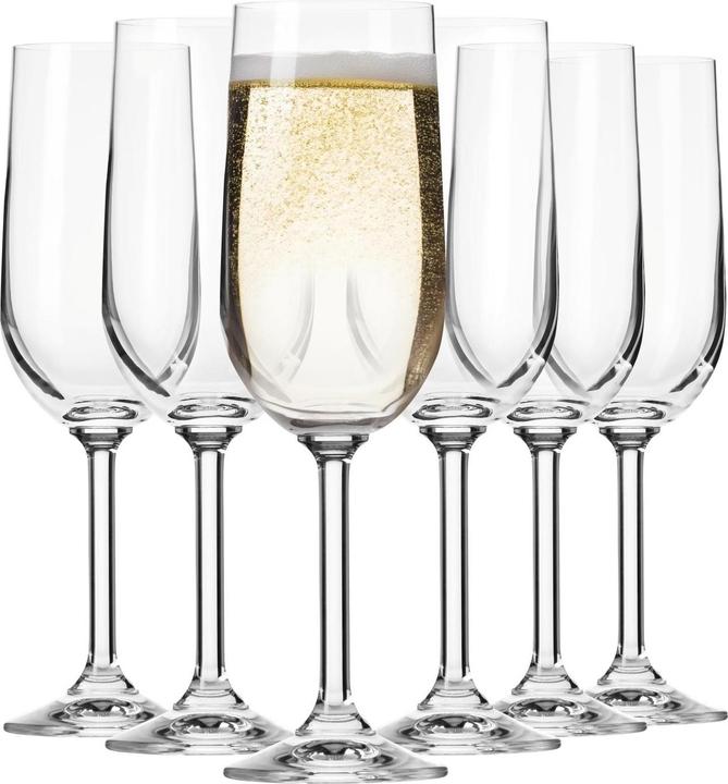 Krosno Champagne glass set Gema, glass, 0.210 l, 6 pcs (21 cl, 6 Glasses, Champagne glasses)