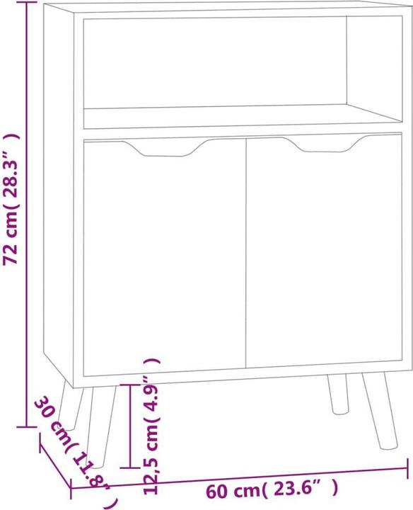 Image du produit vidaXL Sideboard (60 x 30 x 72 cm)