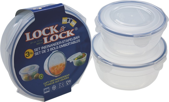 Produktbild Lock & Lock Schüsselsatz (21.70 cm, 2.10 l, 3 x)