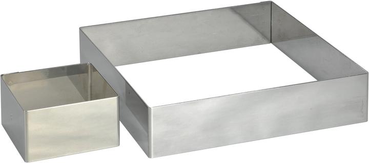 Actual product image de Buyer Cake ring square 16x16cm H: 4.5cm (16 cm)