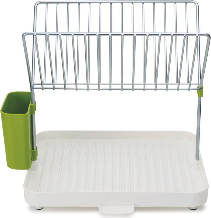 Actual product image Joseph Joseph Y-rack dish drainer w. grid, white/green