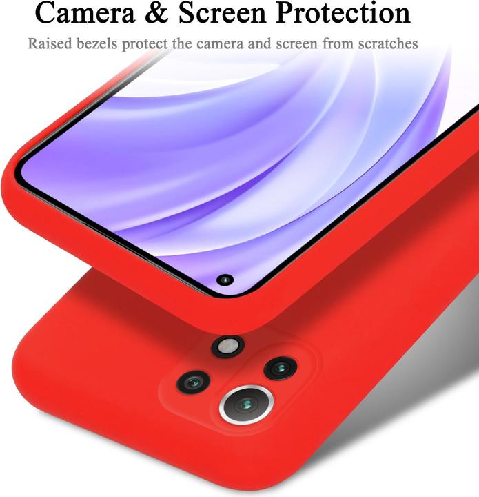 Produktbild Cadorabo TPU Liquid Silicone Case Hülle für Xiaomi Mi 11 LITE (4G / 5G) / 11 LITE NE (Xiaomi 11 Lite 5G NE, Xiaomi Mi 11 Lite, Xiaomi Mi 11 Lite 5G)
