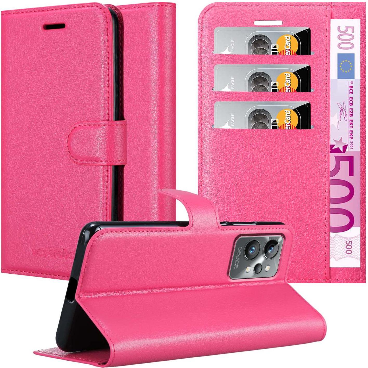 Cadorabo Book Stand Hülle für Realme GT 2 PRO (Realme GT 2 Pro), Smartphone Hülle, Pink