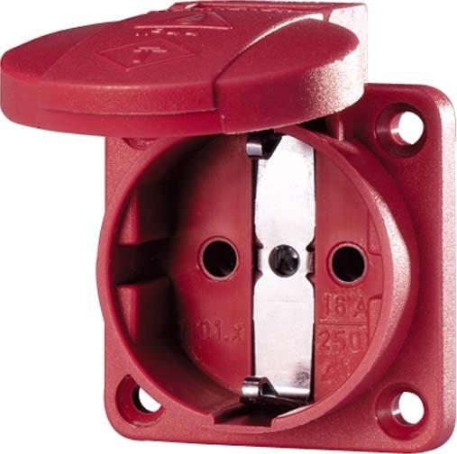 Produktbild Mennekes Schuko-Anbau-Steckdose 11033 16A,2p+E,230V,rt SCHUKO® Schutzkontakt-Anbausteckdose 40153941