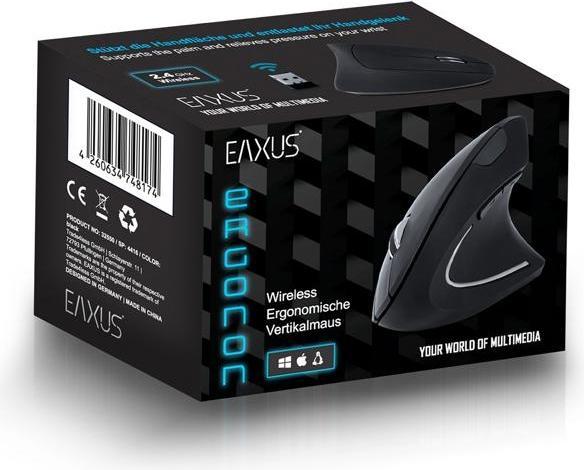 Actual product image Eaxus Ergonomic vertical mouse, wireless (Wireless)