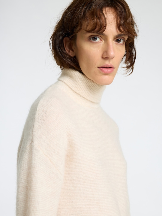Image du produit Selected Femme Pull à col roulé structuré (S)