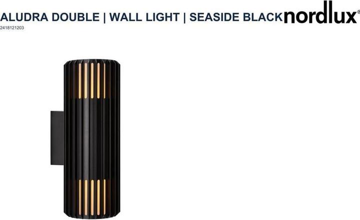Image du produit Nordlux Applique murale ALUDRA Double (E27, IP54)