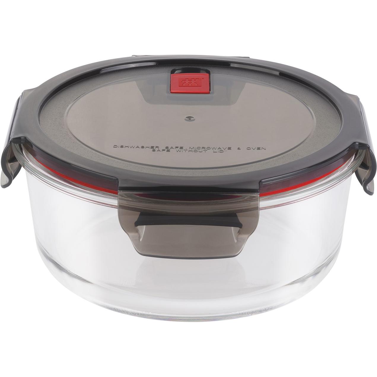 Zwilling Gusto Glasbehälter rund, 600 ml, Vorratsbehälter, Grau