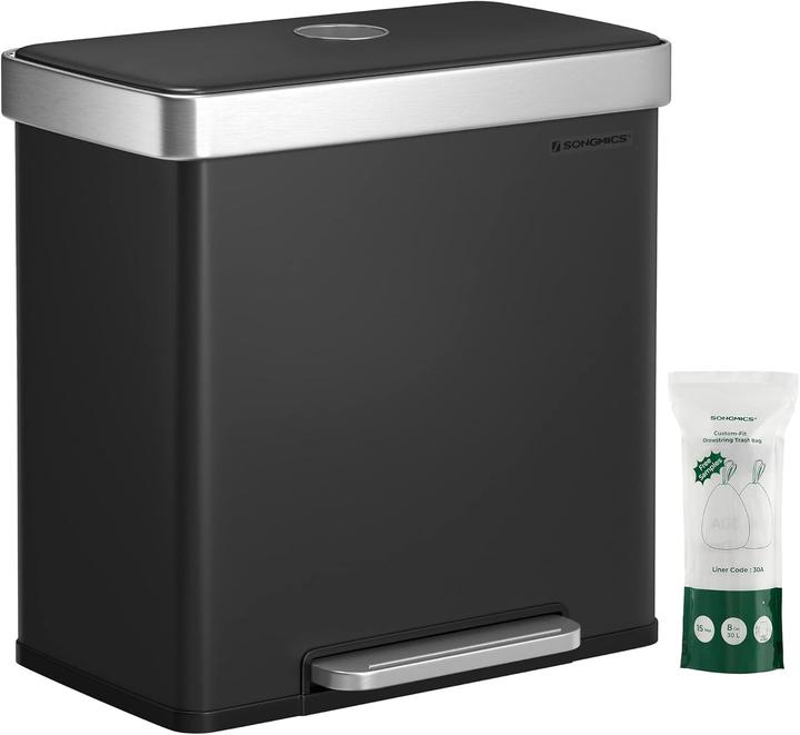 Produktbild Songmics Softclose Mülltrennsystem 2 x 30 Liter (60 l)