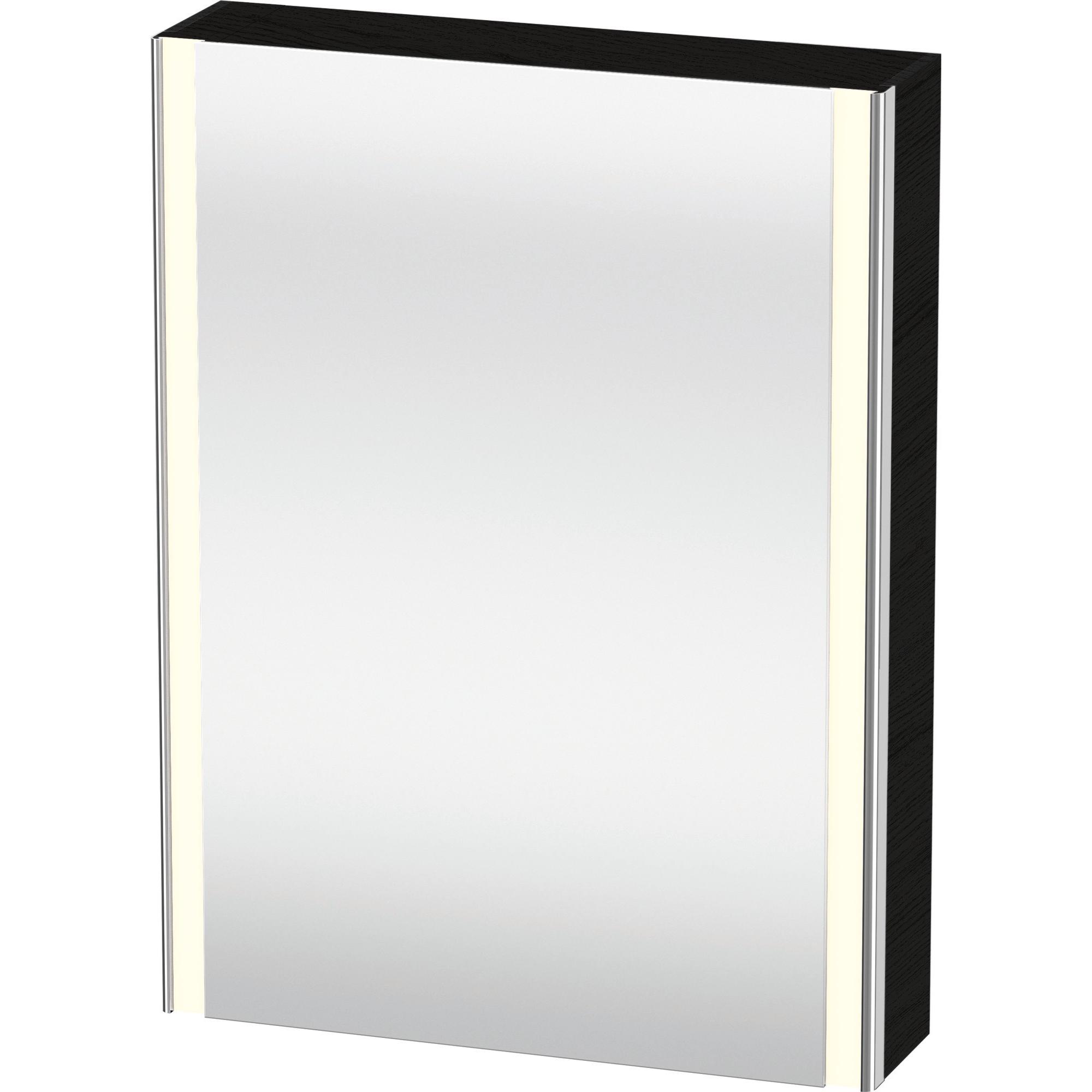 Duravit, Armadio a specchio, XSquare armoire de toilette avec éclairage LED, 1 porte, charnières à droite, 600x800x155mm (60 x 15.50 x 80 cm)