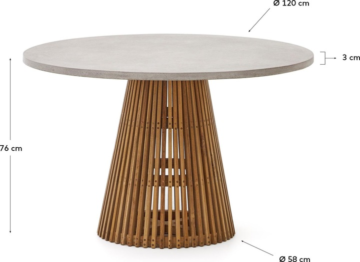 Actual product image Kave Home Alcaufar (120 cm)