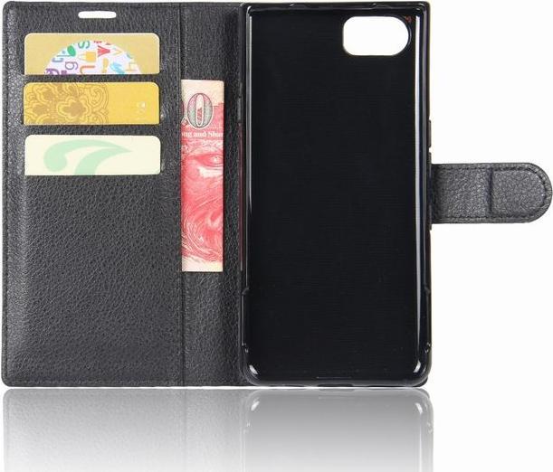 Produktbild MU Classic Litchi Leder Bookcover (Blackberry KEYone)