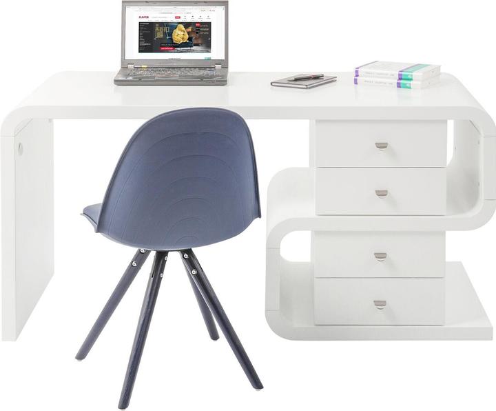 Immagine prodotto Kare Design Serpente bianco del club (150 x 70 x 76 cm)