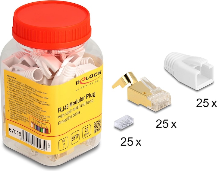 Produktbild Delock RJ45 Modularer Stecker (Netzwerkkabel Stecker)