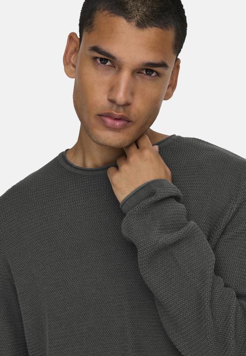 Immagine prodotto Only & Sons Normal geschnitten Rundhalsausschnitt Pullover Strickpullover (M)