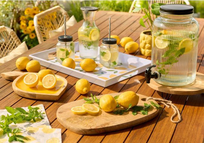 Produktbild Zeller Present Servierschale Lemon Mangoholz gelb 37x23x2 cm