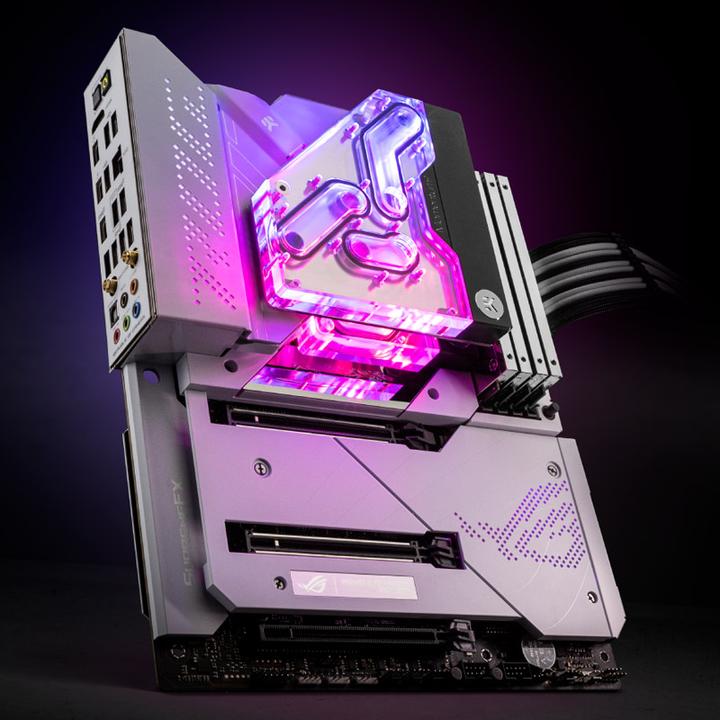 Actual product image EKWB EK-Quantum Momentum² VRM Bridge ROG Maximus Z690 Formula D-RGB - Acrylic