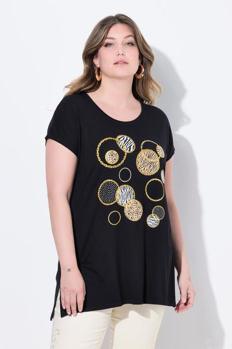 Produktbild Miamoda T-Shirt, A-Linie, Kreise mit Glitzer (50)
