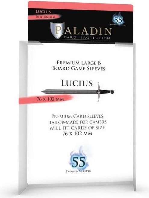 Image du produit Paladin Premium Clear Sleeves - Large B Card (55) - (76x102 mm, Lucius)