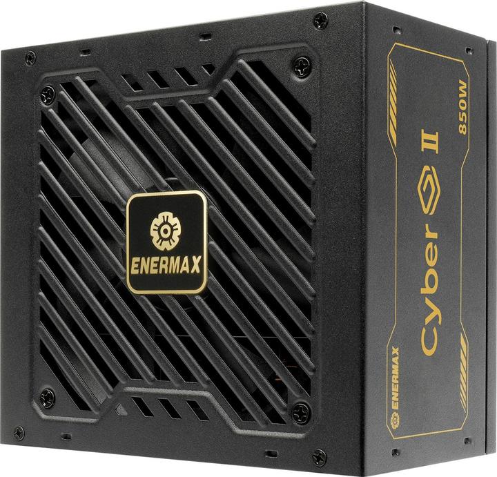 Actual product image Enermax Power Supply 850W CyberG II 80+ Gold Black non-mod (850 W)