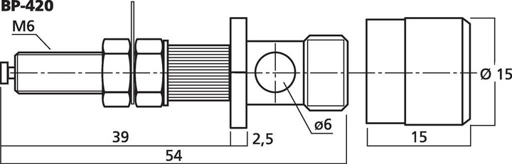 Actual product image Monacor Pair of speaker pole terminals