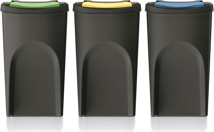 Immagine prodotto Prosperplast Cestino Keden SORTI BOX - nero per la raccolta differenziata (35 l)