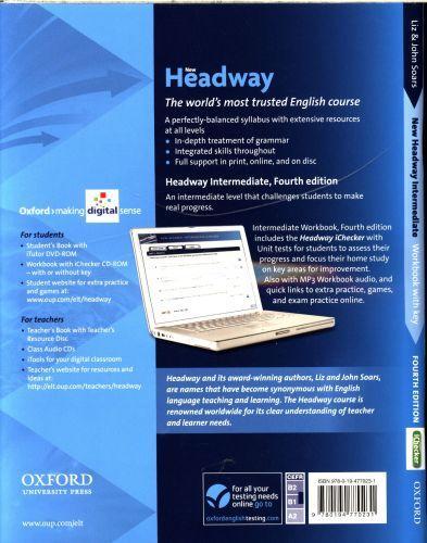 Produktbild New Headway Intermediate Workbook with Key & iChecker CD-ROM Pack (Englisch, Soars John, Soars Liz, 2012)