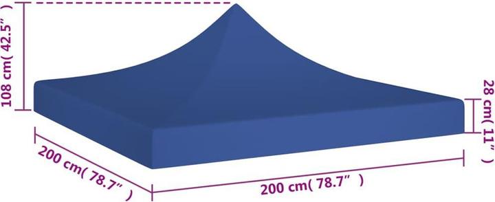 Image du produit vidaXL Zeltdach (200 cm, 200 cm)