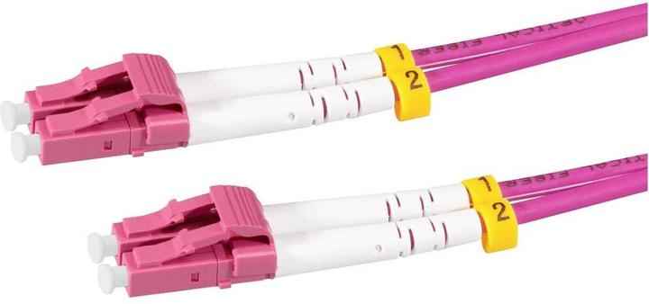 Produktbild LogiLink Stahlarmiertes Glasfaser-Patchkabel OM4, Duplex LC/UPC - LC/UPC, 5 m (5 m)