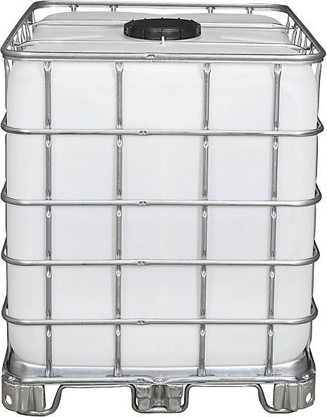 Actual product image kaiserkraft RECOBULK IBC container, on steel skid pallet, NW 225 / NW 50.