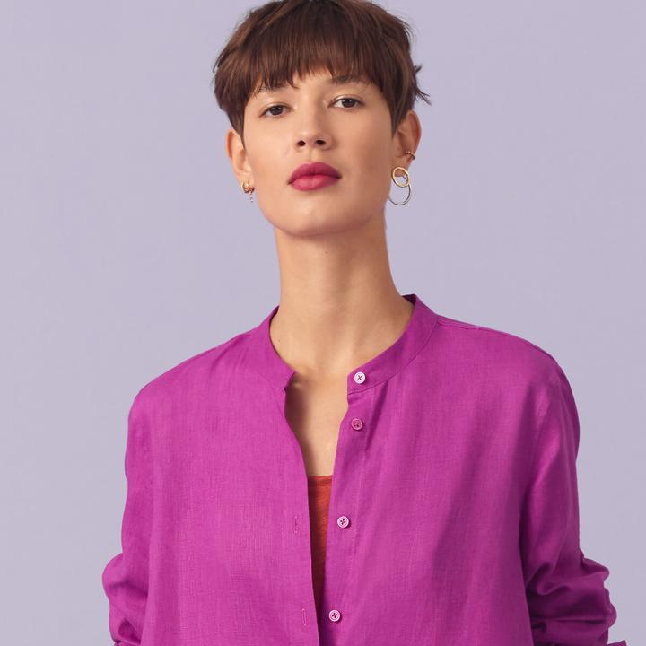 Produktbild La Redoute Collections Langärmeliges Maxikleid aus Leinen (48)
