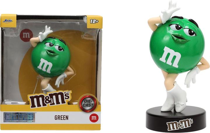 Actual product image Jada M&Ms Green Figure 4"