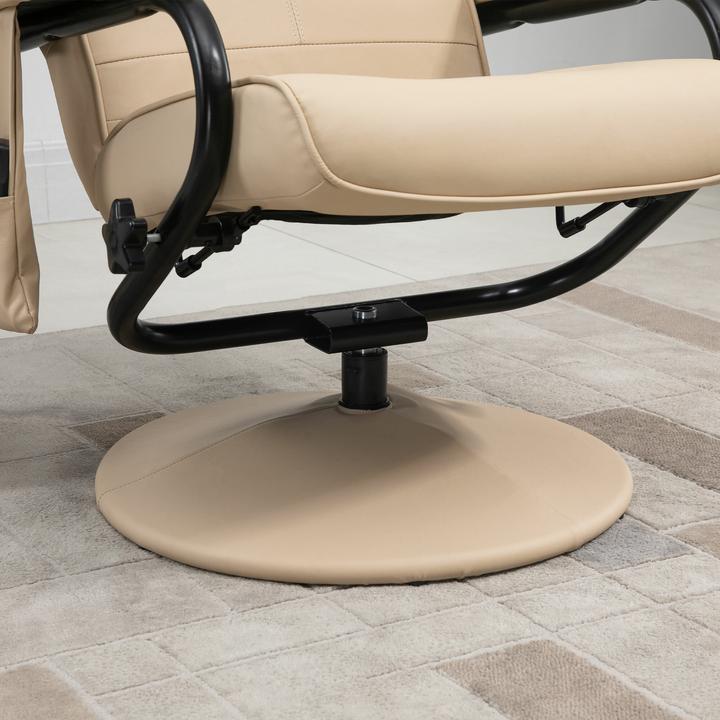 Image du produit Homcom Fauteuil TV Entspannung-Pur, fauteuil et pouf pivotants