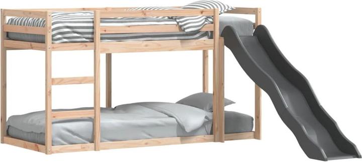 Produktbild vidaXL Etagenbett mit Rutsche und Leiter (90 x 200 cm)