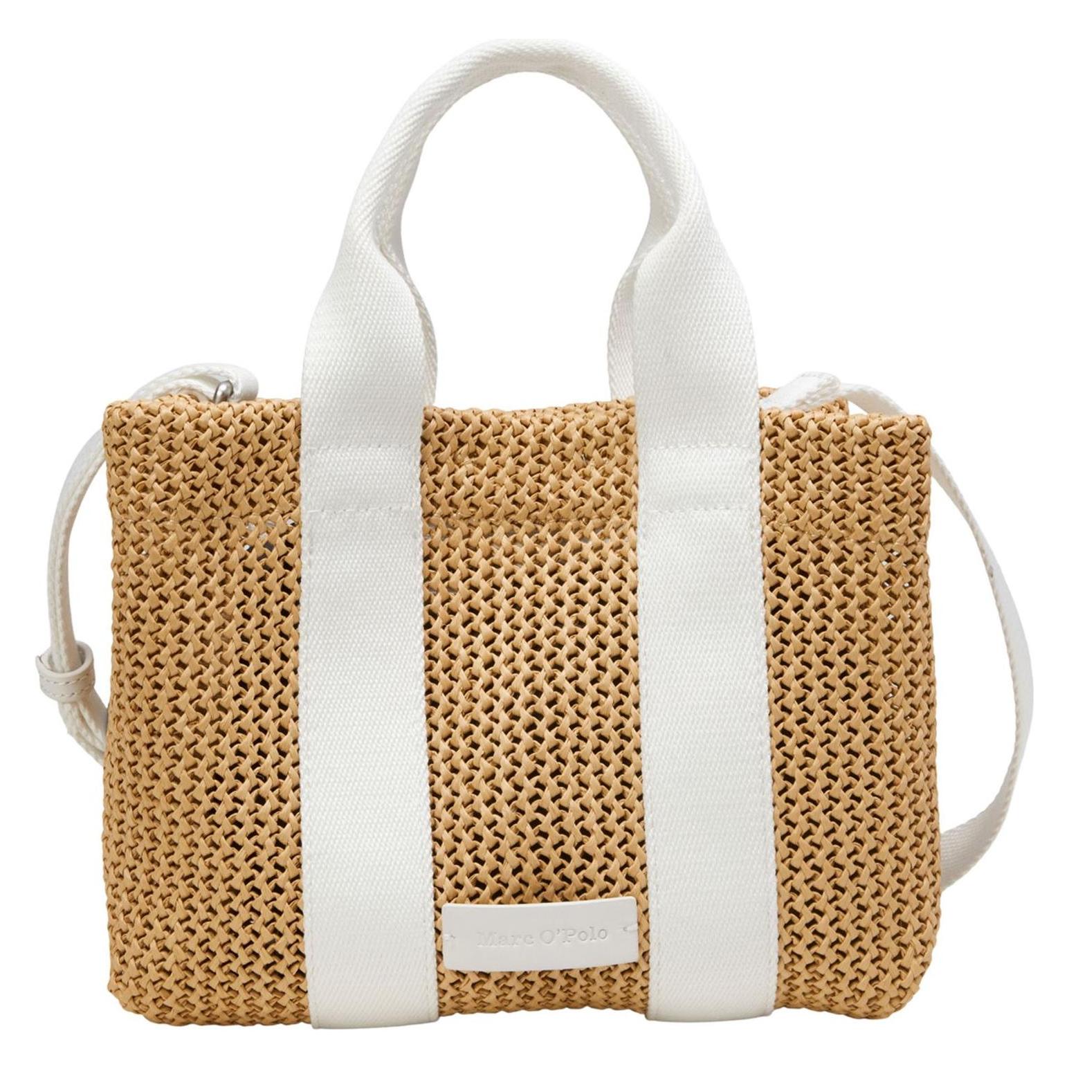 Marc O'Polo, Damen, Handtasche, Romy Crossbody Bag, Braun, Weiss