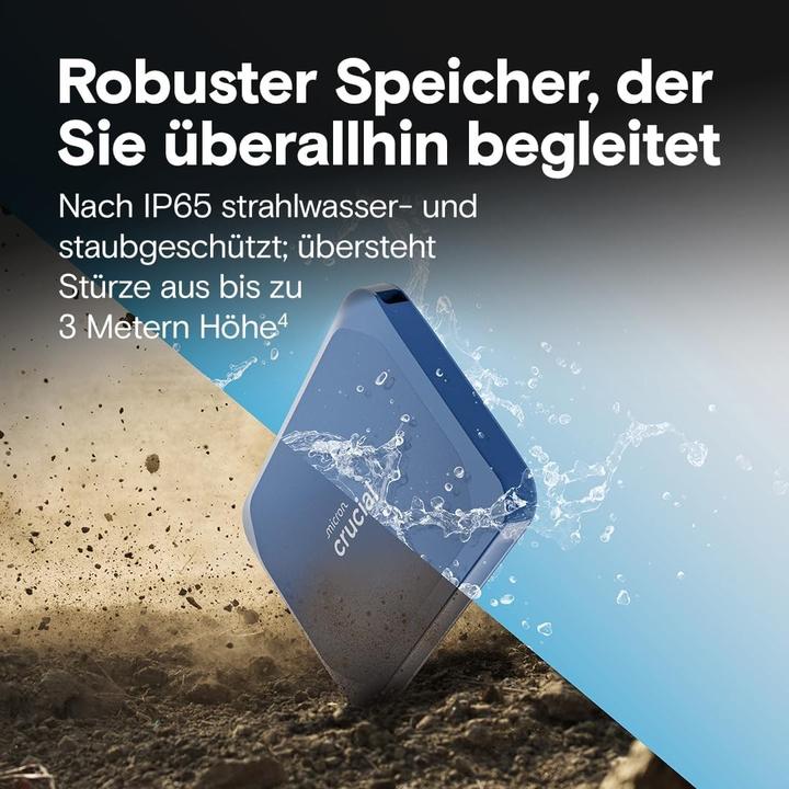 Actual product image Crucial X10 Portable SSD (8 TB)