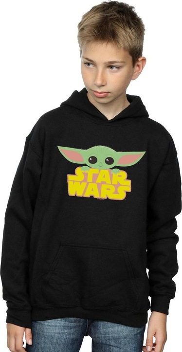 Immagine prodotto Star Wars The Mandalorian The Child And Logo Felpa con Cappuccio Ragazzi (104)