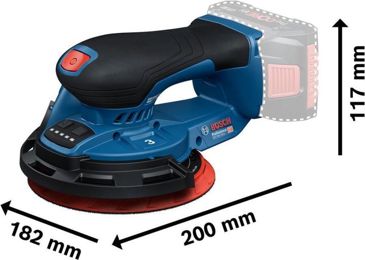 Image du produit Bosch Professional Akku-Exzenterschleifer GEX 18V-150-3 (Ponceuse excentrique)