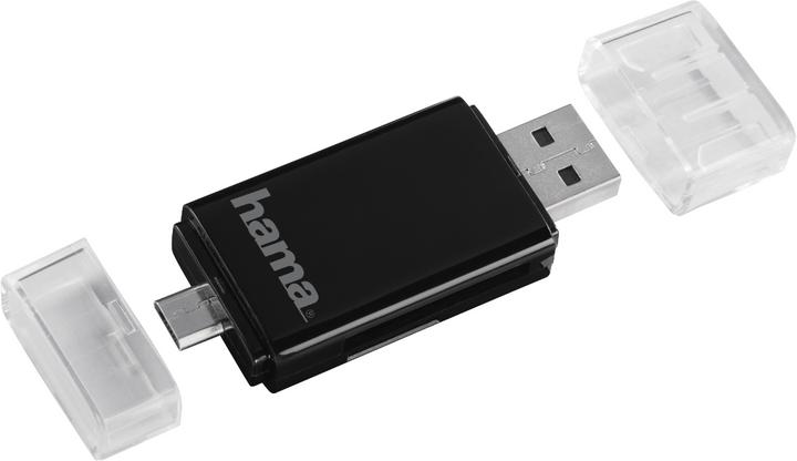 Image du produit Hama Lecteur de cartes 2en1 USB 2.0 OTG SD/microSD (USB 2.0, USB 2.0 Micro-B)