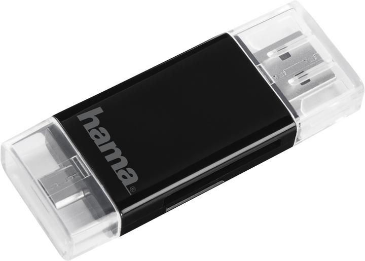 Image du produit Hama Lecteur de cartes 2en1 USB 2.0 OTG SD/microSD (USB 2.0, USB 2.0 Micro-B)