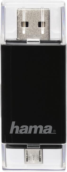 Image du produit Hama Lecteur de cartes 2en1 USB 2.0 OTG SD/microSD (USB 2.0, USB 2.0 Micro-B)