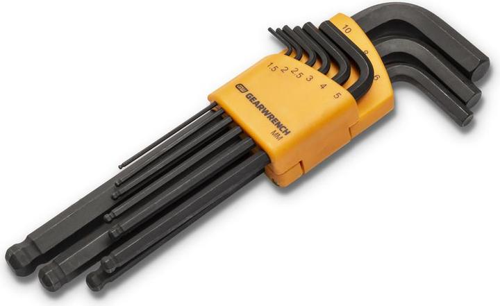 Actual product image Gear Wrench Kugelkopf-Innensechskant-Winkelstiftschlüssel Satz, 9-tlg.