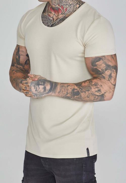Immagine prodotto Siksilk T-shirt Muscle Fit in ecru (M)