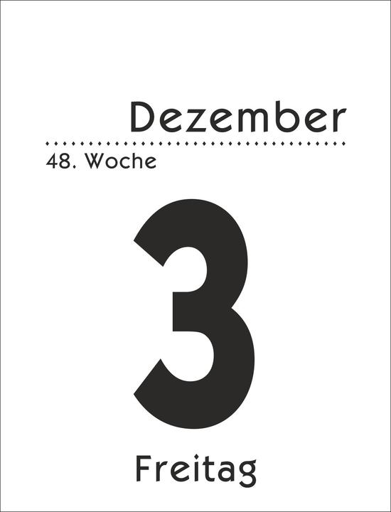 Image du produit Tagesabreisskalender klein 2026 (Allemand)